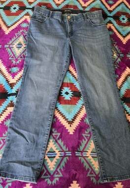 Womens Lee Flex Motion Jeans Reg Fit Straight Leg Mid Rise Size 20W